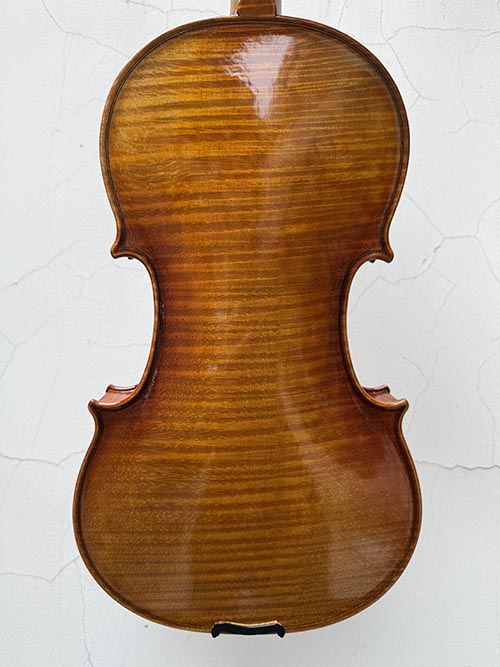 川料獨(dú)板虎紋楓4/4手工小提琴