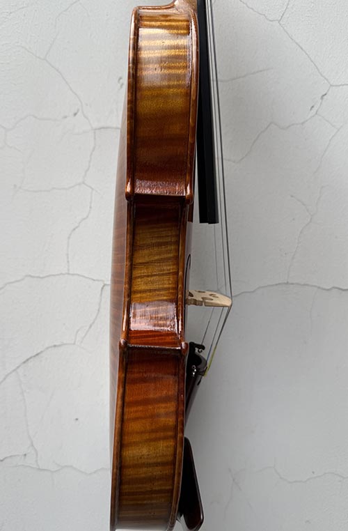 川料獨(dú)板虎紋楓4/4手工小提琴